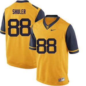 Men's West Virginia Mountaineers NCAA #88 Adam Shuler Gold Authentic Nike Stitched College Football Jersey HA15A15ER